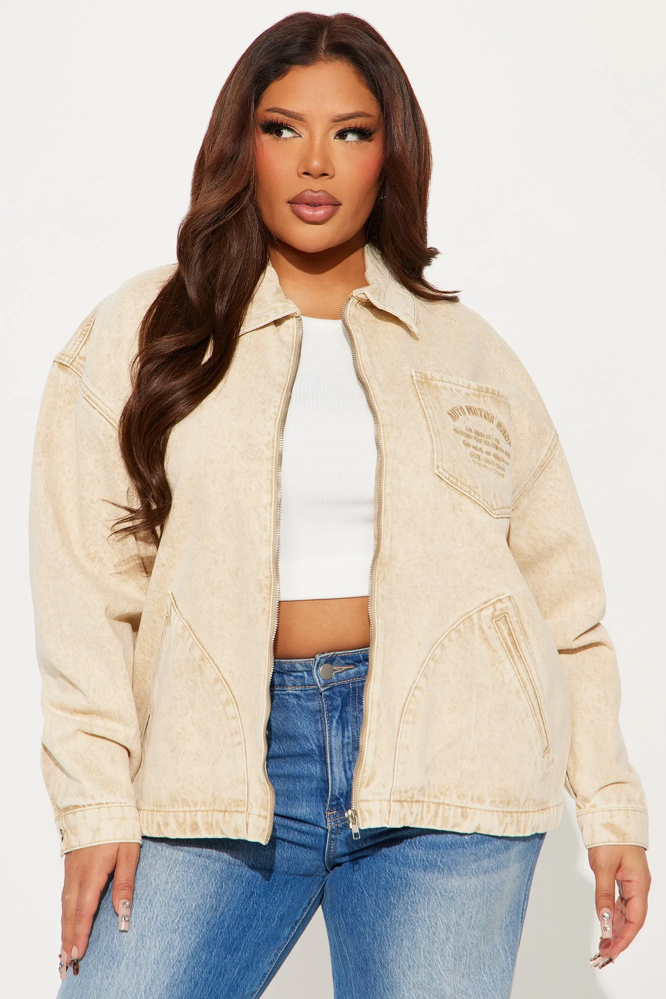 A Clean Break Denim Jacket - Khaki
