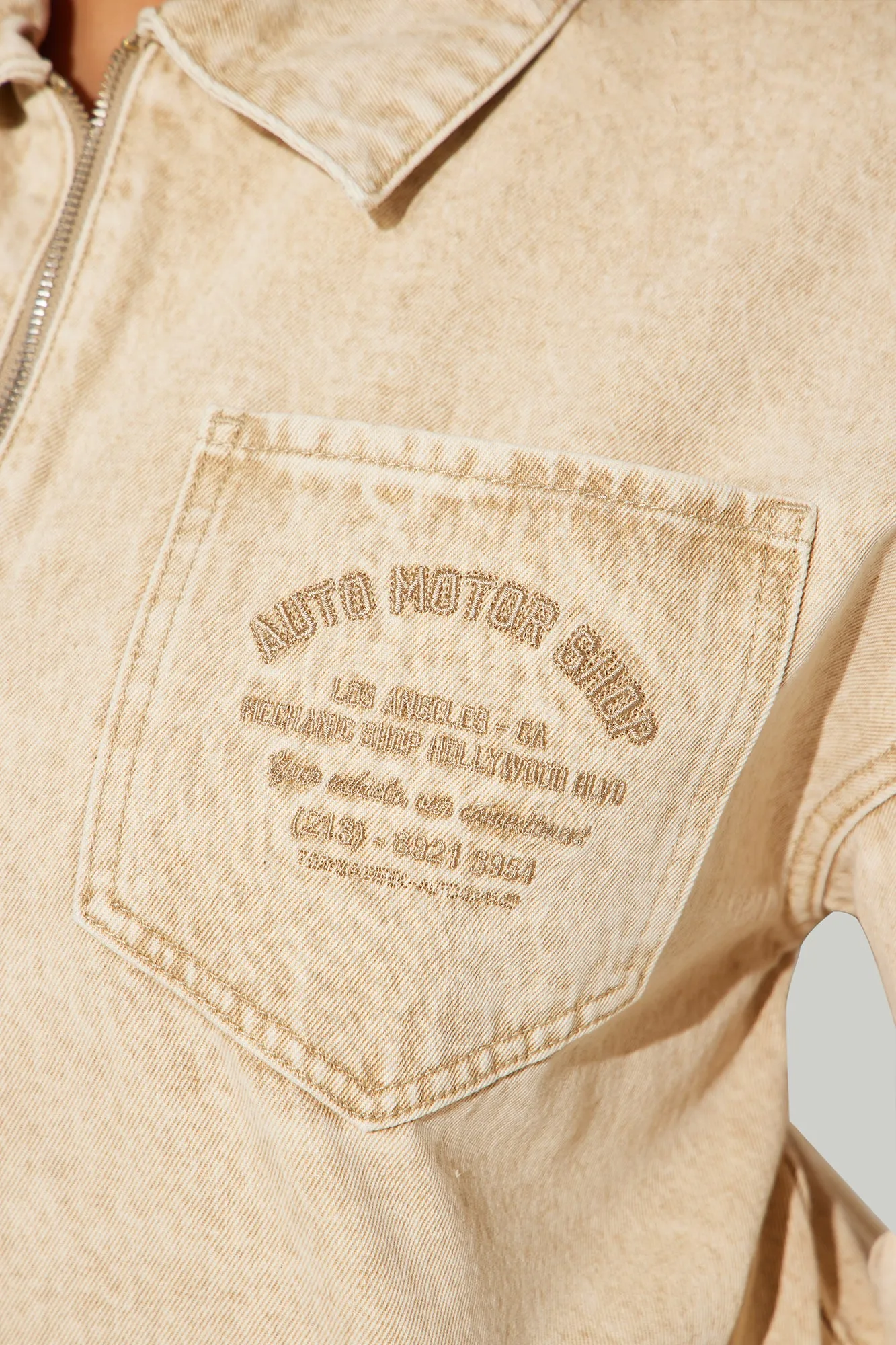 A Clean Break Denim Jacket - Khaki
