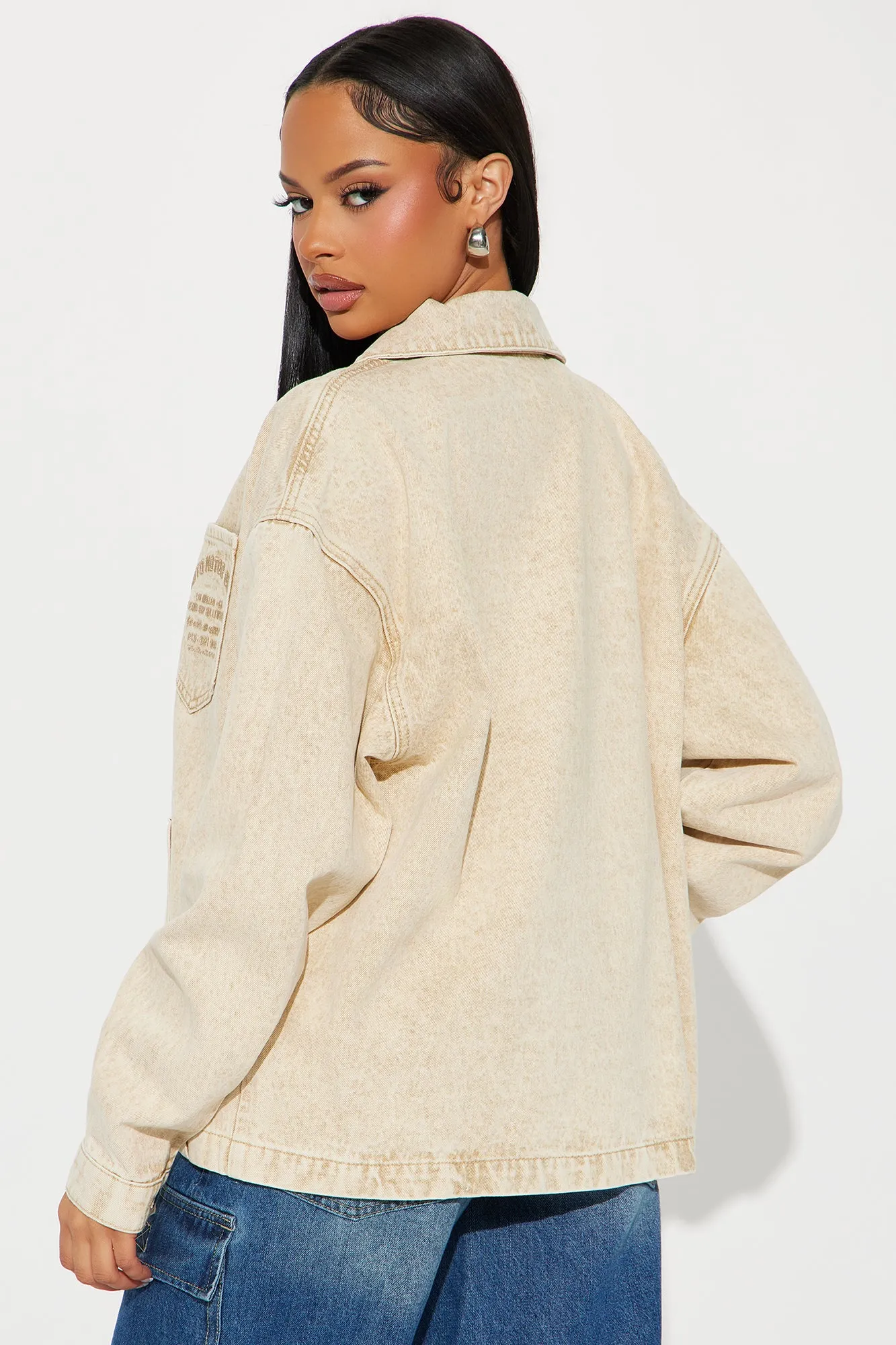 A Clean Break Denim Jacket - Khaki