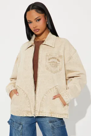 A Clean Break Denim Jacket - Khaki