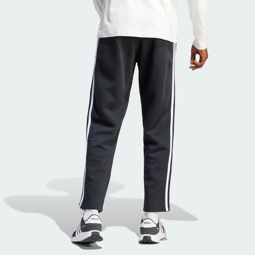 adidas Men's Essentials Fleece Open Hem 3-Stripes Pants