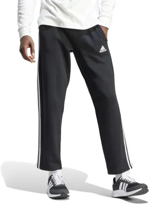 adidas Men's Essentials Fleece Open Hem 3-Stripes Pants