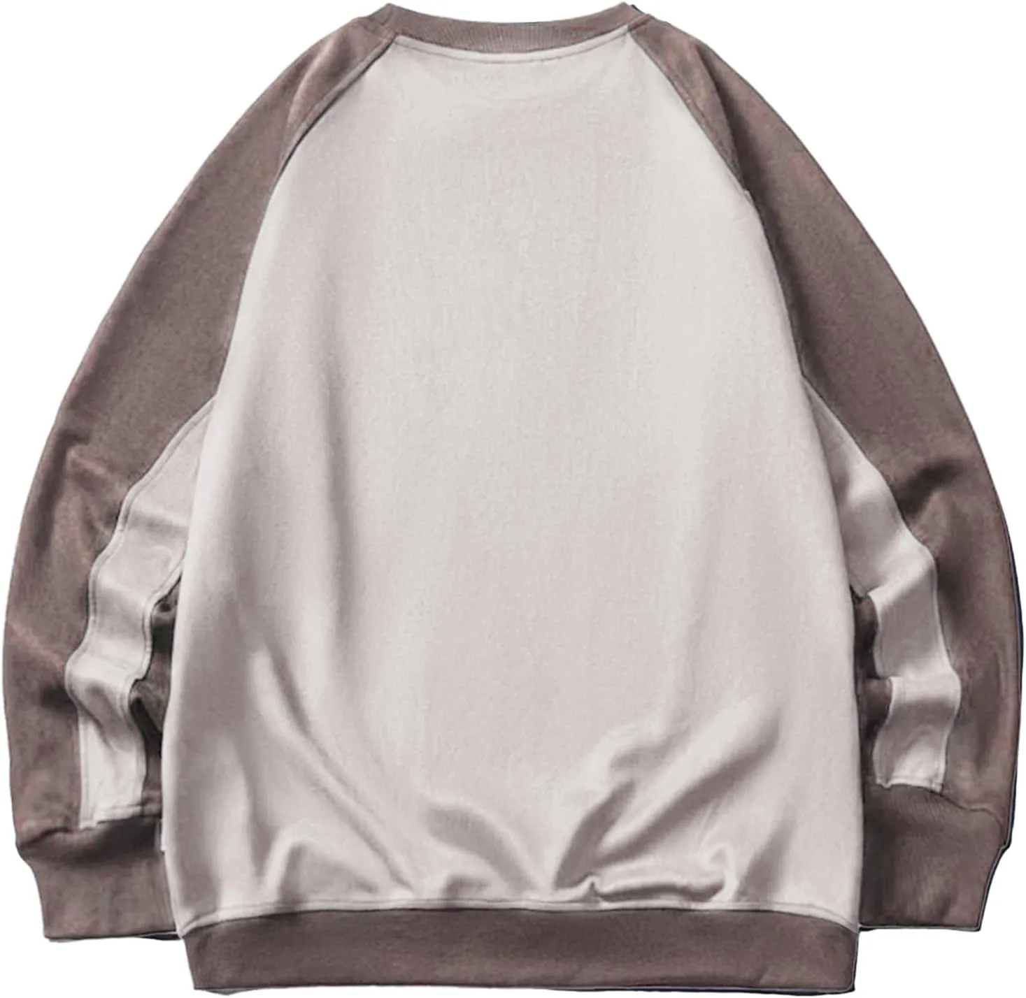 Aelfric Eden Oversized Sweatshirt Vintage Crewneck Sweatshirts Casual Long Sleeve Suede Pullover