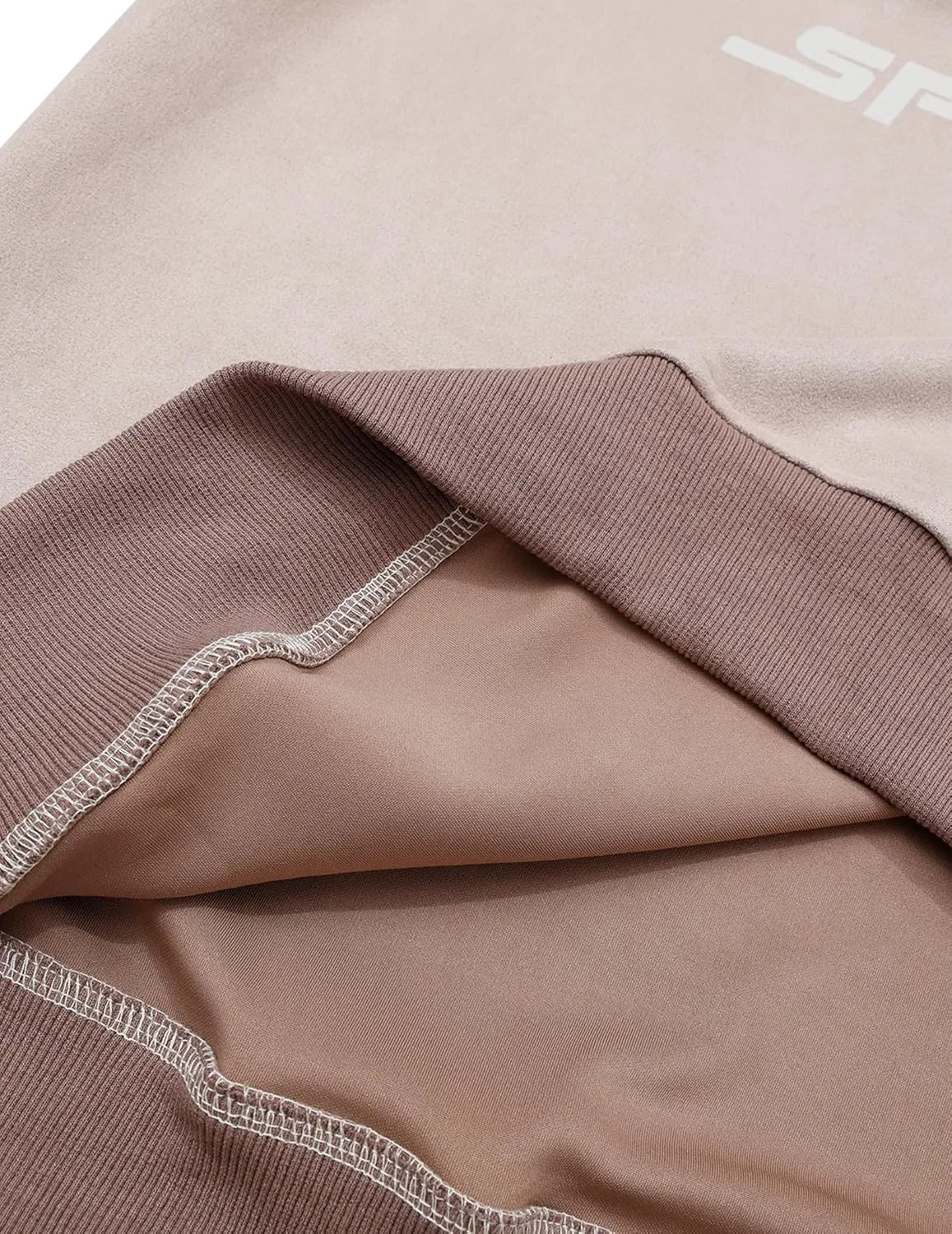 Aelfric Eden Oversized Sweatshirt Vintage Crewneck Sweatshirts Casual Long Sleeve Suede Pullover