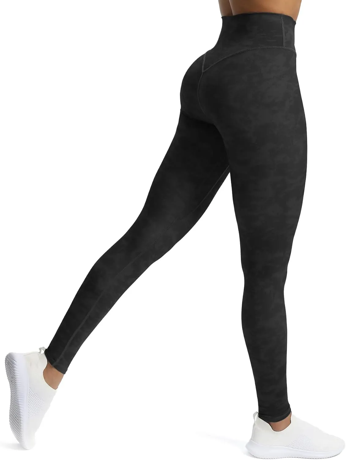 Aoxjox High Waisted Workout Leggings for Women Tummy Control Buttery Soft Yoga Metamorph Deep V Pants 26"