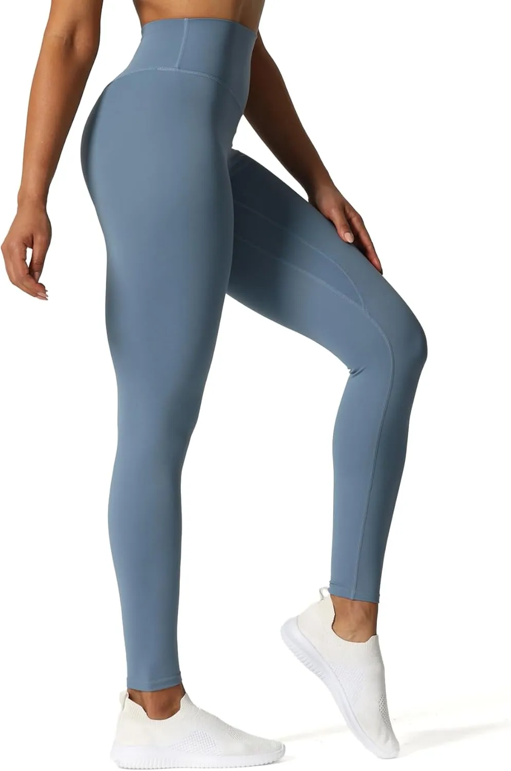 Aoxjox High Waisted Workout Leggings for Women Tummy Control Buttery Soft Yoga Metamorph Deep V Pants 26"
