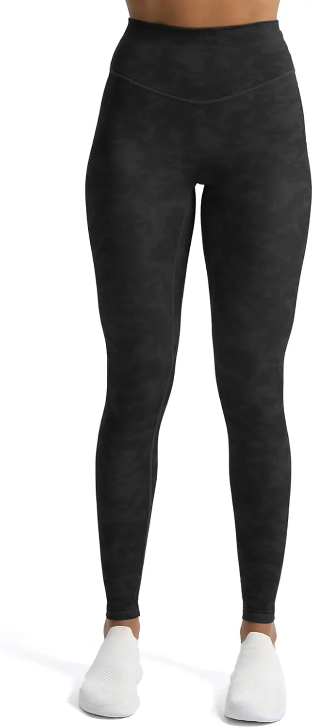 Aoxjox High Waisted Workout Leggings for Women Tummy Control Buttery Soft Yoga Metamorph Deep V Pants 26"