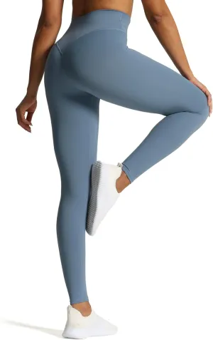 Aoxjox High Waisted Workout Leggings for Women Tummy Control Buttery Soft Yoga Metamorph Deep V Pants 26"