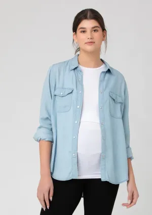 Bec Chambray Shirt Clean Fade