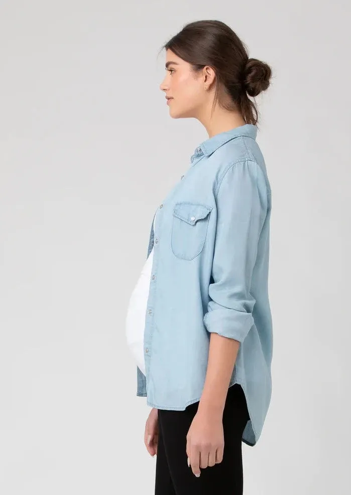 Bec Chambray Shirt Clean Fade