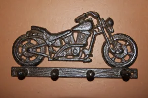 Biker gift for him, antique motorcycle decor, fast and free shipping, cast iron, vintage motorcycle, motorcycle wall decor,H-03
