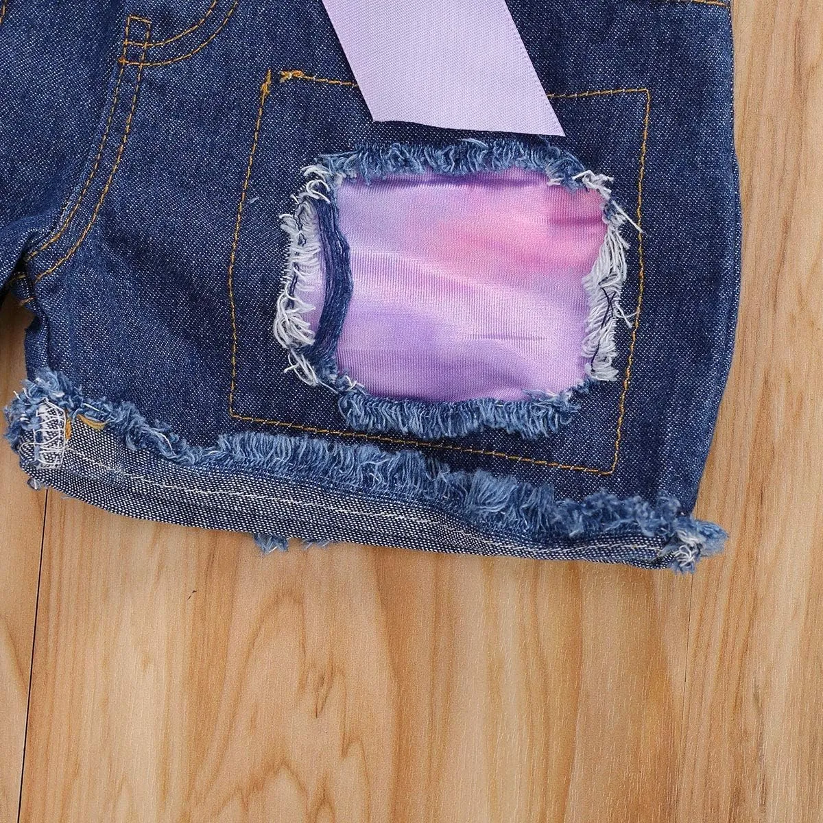Bmnmsl Baby Toddler Girls Floral Short Sleeve Tops T-Shirt Vest & Denim Shorts Set Kids 1T 2T 3T 4T 5T Clothes Summer Outfits