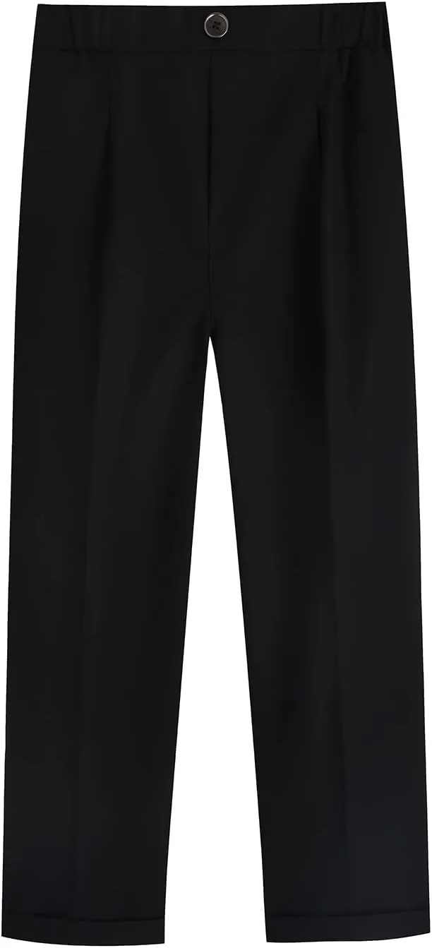 Boys Tuxedo Suit 3 Pieces Kids Formal Slim Fit Velvet Suits Set for Wedding Prom Party