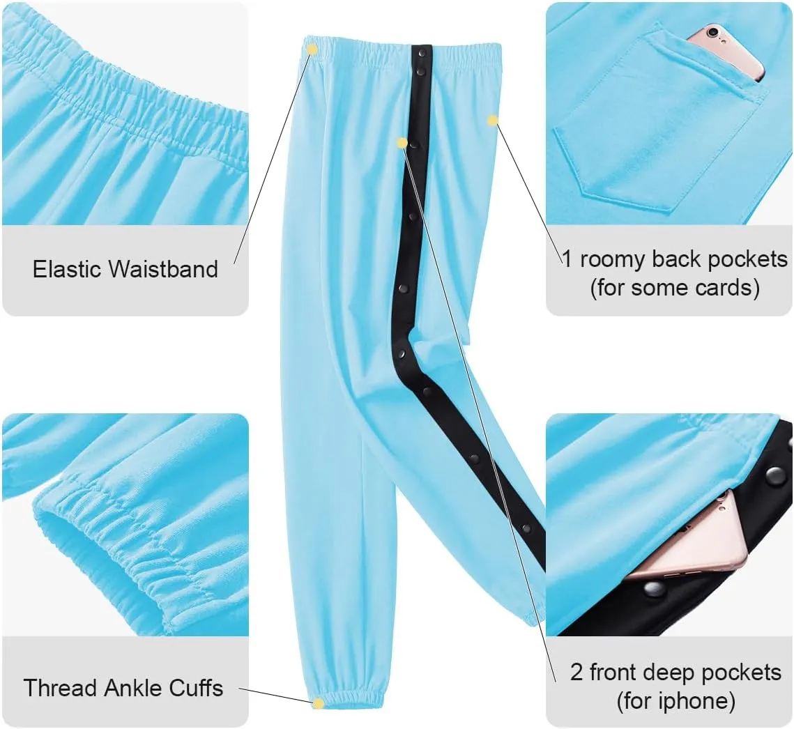 Chrisuno Women's Sweatpants Tear Away Joggers Athletic Workout Sweat Pants