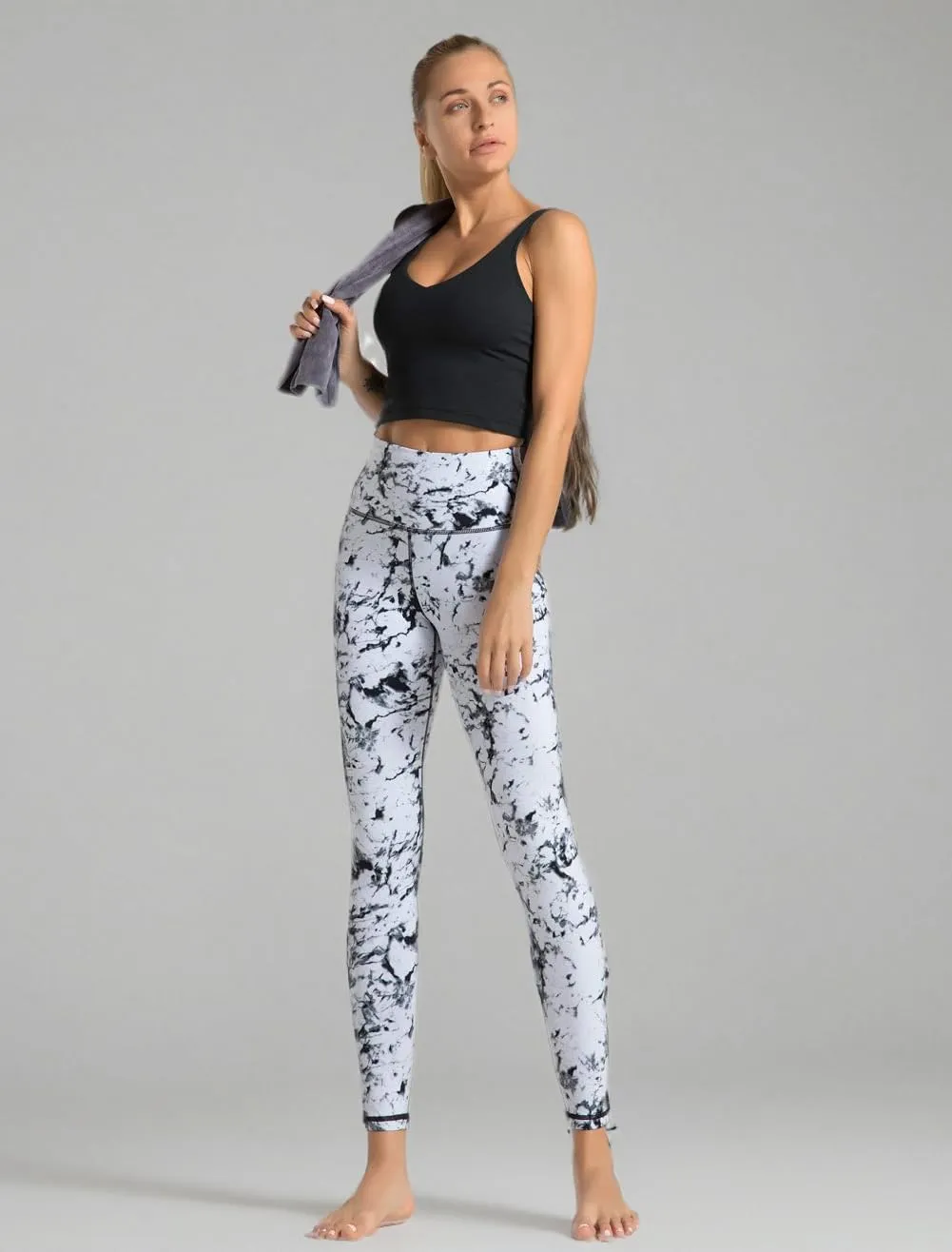 Dragon Fit Compression Yoga Pants with Inner Pockets in High Waist Athletic Pants Tummy Control Stretch Workout Yoga Legging