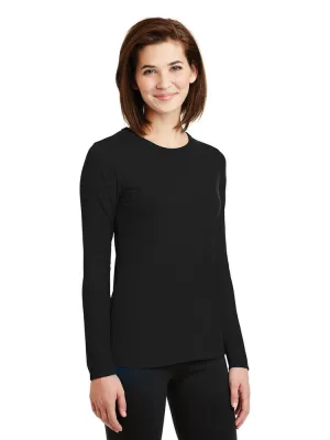 Flexibilitee Women's Crew Neck Long Sleeve Tee | Black