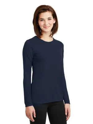 Flexibilitee Women's Crew Neck Long Sleeve Tee | Navy