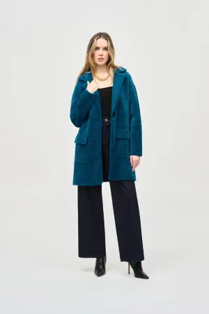 Florry Feather Yarn Sweater Coat in Twilight - Joseph Ribkoff 243922