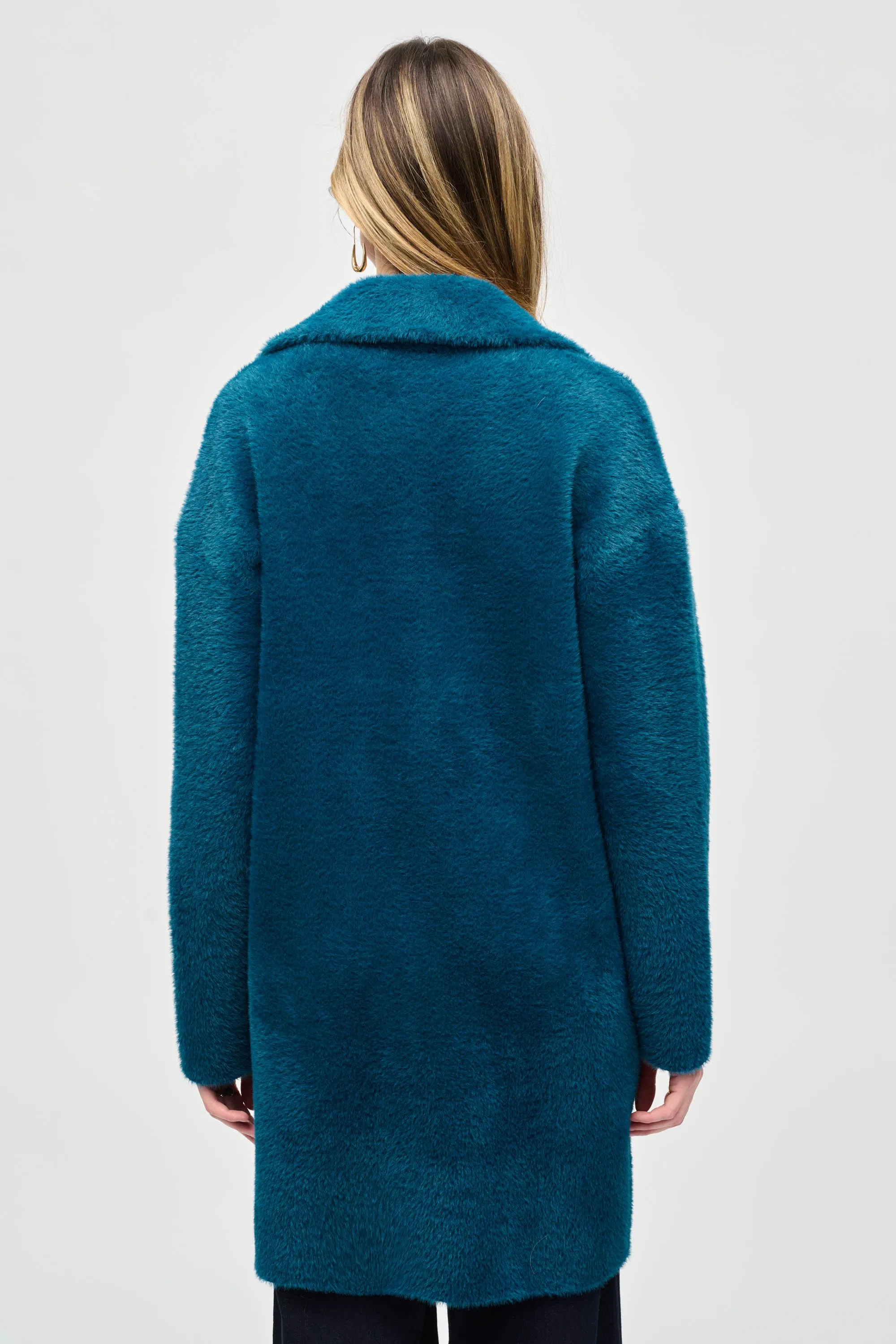 Florry Feather Yarn Sweater Coat in Twilight - Joseph Ribkoff 243922