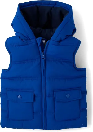 Gymboree Baby Boys' and Toddler Zip Up Puffer Vest