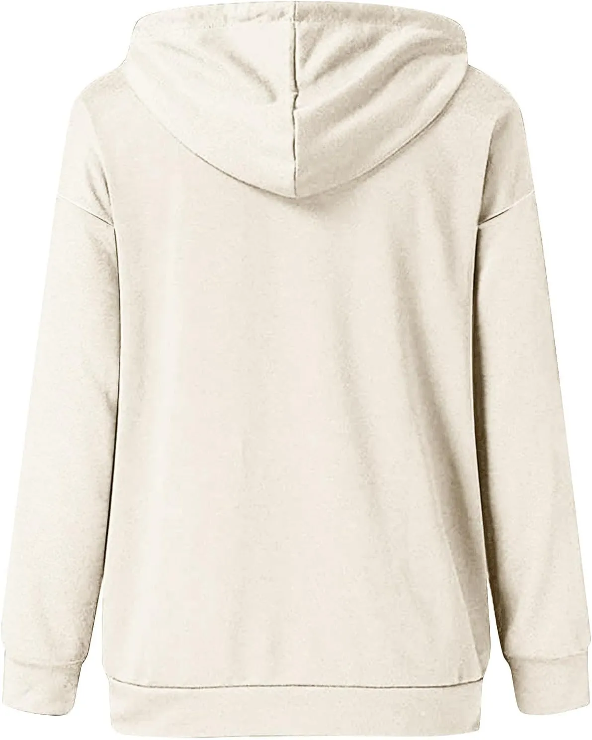 Hoodies for Women Button Down Black Hoodie Plain Loose Fit Sweatshirt Casual Fashion Holiday Pullover Top with Pockets