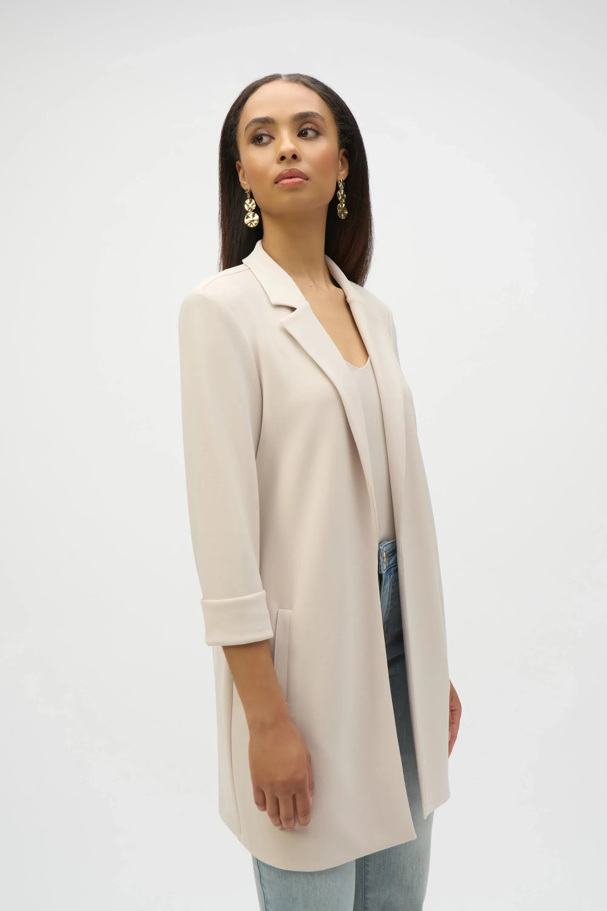 Joseph Ribkoff Moonstone Long Knit Blazer