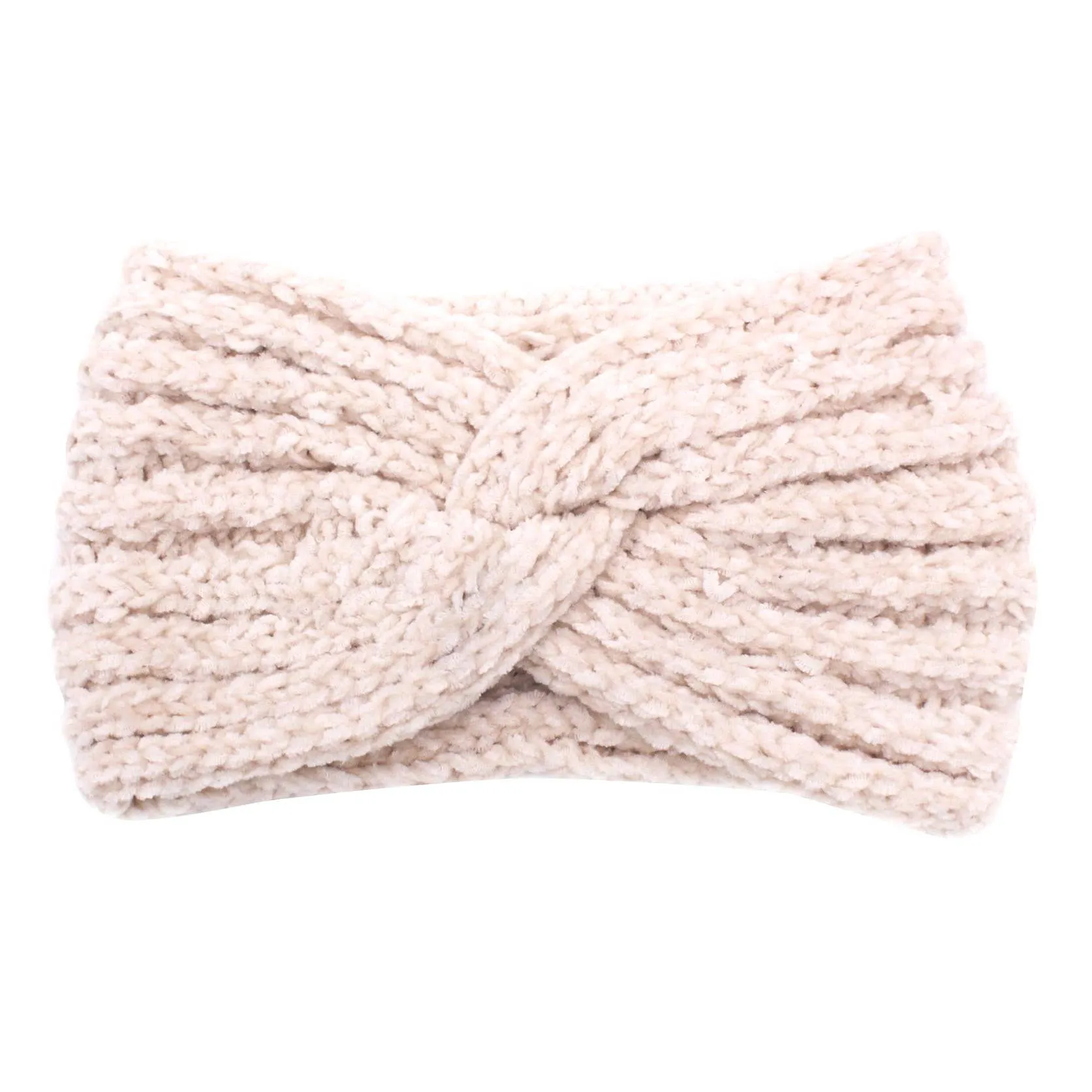 Knitted Bow Crochet Twist Ear Warm turban Headband