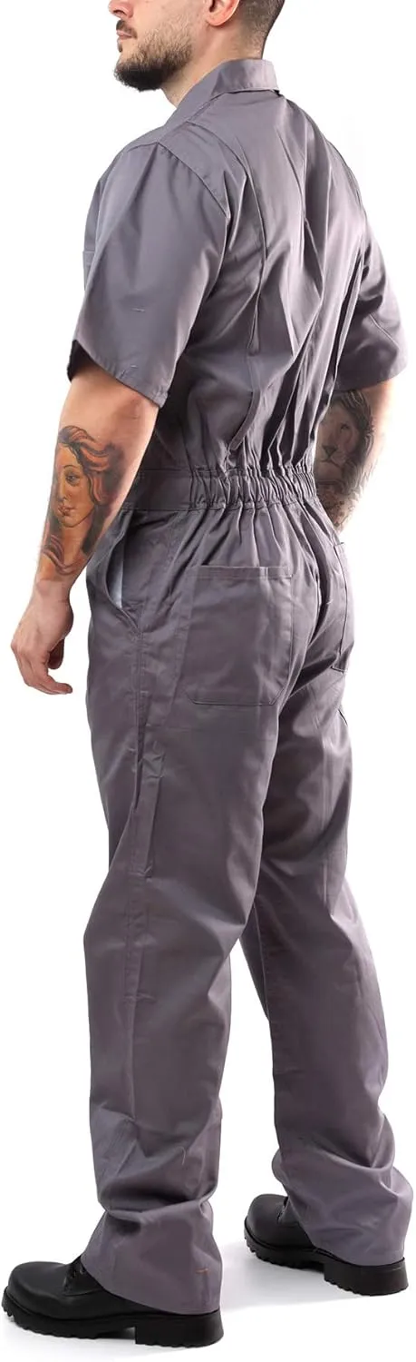 Kolossus Coveralls for Men Short Sleeve - Blended - Work Jumpsuit Men