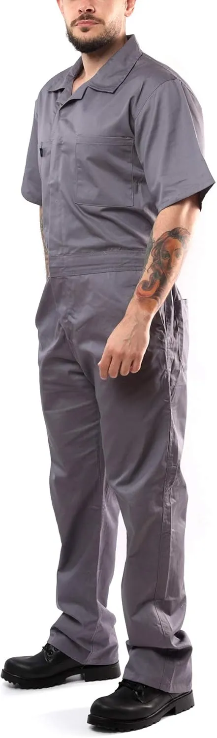 Kolossus Coveralls for Men Short Sleeve - Blended - Work Jumpsuit Men