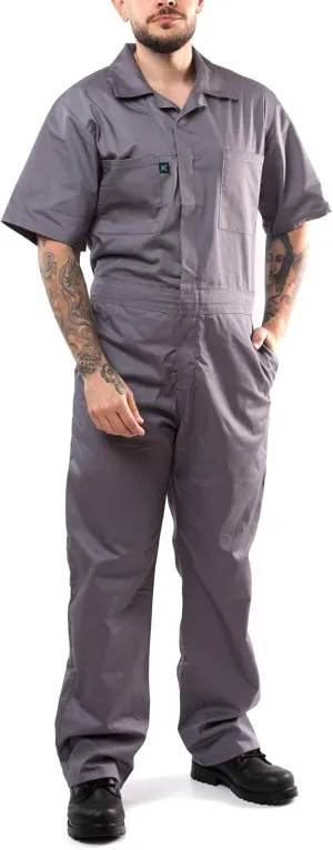 Kolossus Coveralls for Men Short Sleeve - Blended - Work Jumpsuit Men