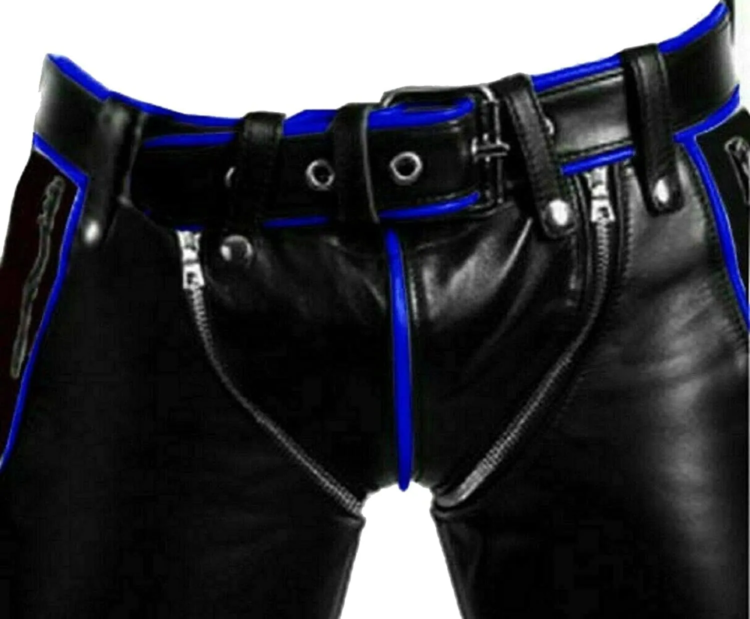 Leather Pants for Men Cowboy Western Traditional Native Casual Fashion Gay Pant