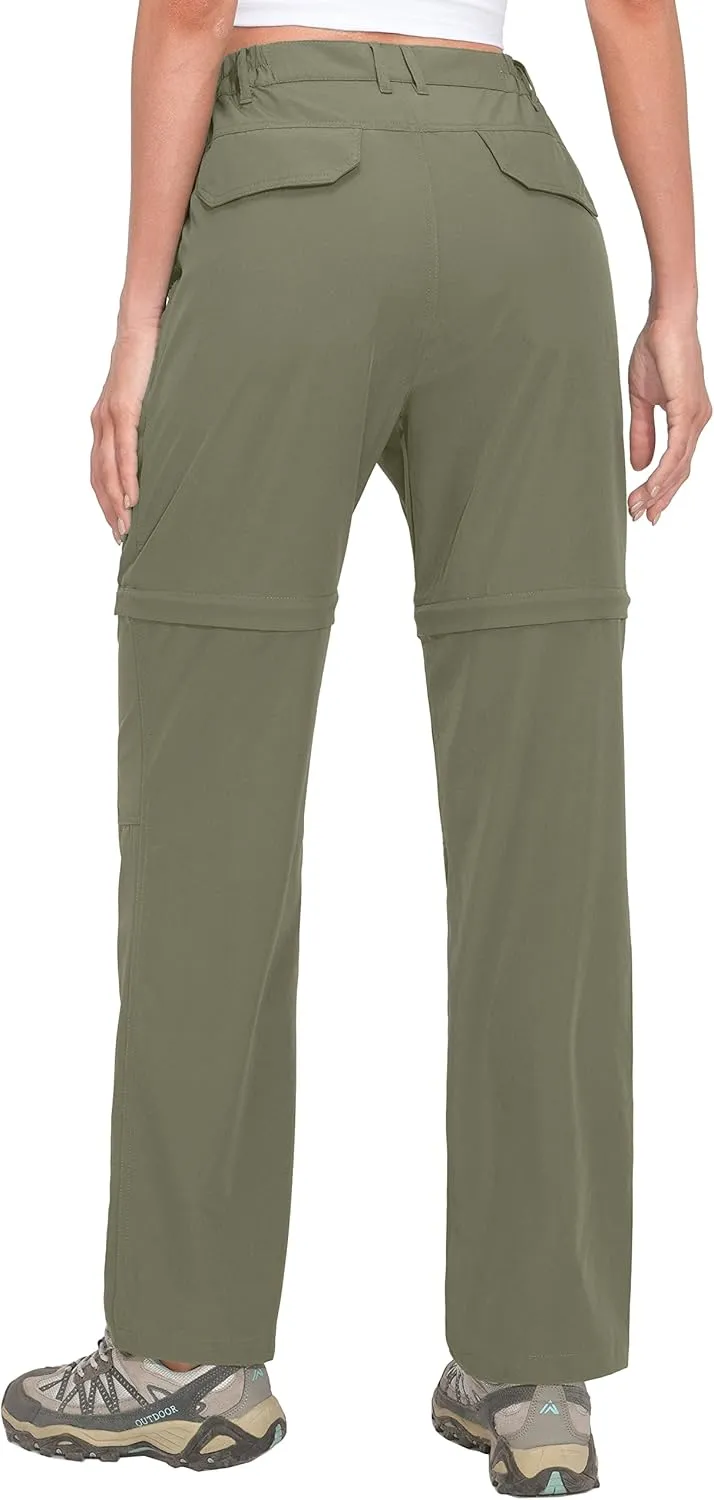Little Donkey Andy Women's Hiking Zip Off Pants Quick Dry Convertible Shorts UPF 50  Lightweight Outdoor Fishing Safari Pants