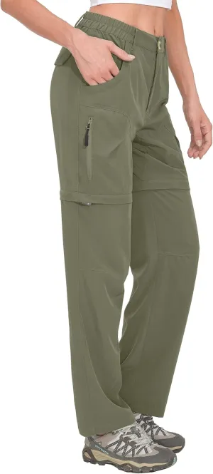 Little Donkey Andy Women's Hiking Zip Off Pants Quick Dry Convertible Shorts UPF 50  Lightweight Outdoor Fishing Safari Pants