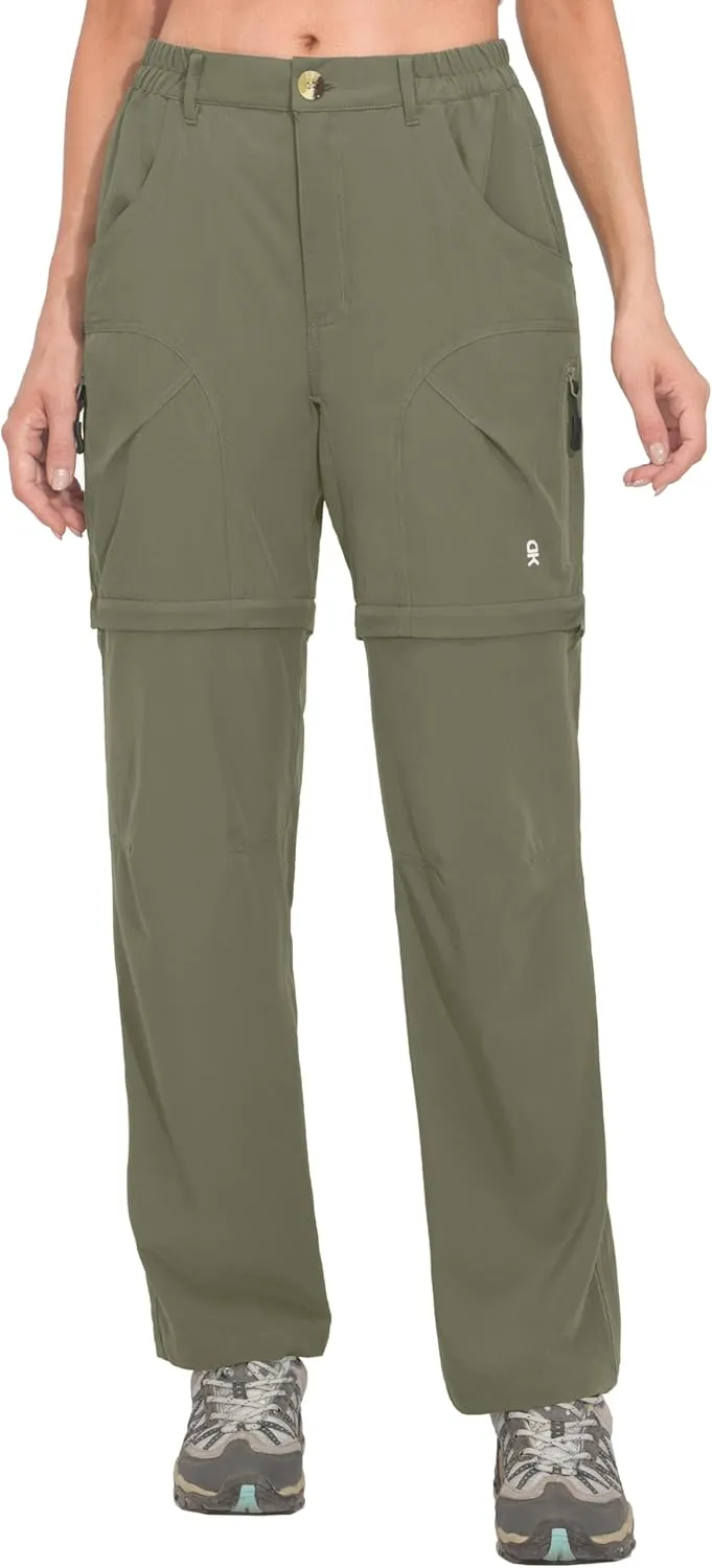 Little Donkey Andy Women's Hiking Zip Off Pants Quick Dry Convertible Shorts UPF 50  Lightweight Outdoor Fishing Safari Pants
