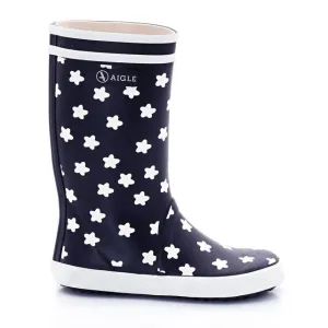 Lolly Pop Rain Boot (Navy   Stars)