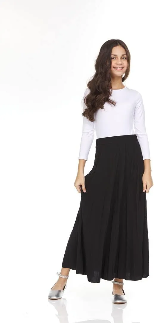 Long Pleated Maxi Skirt BK-8005K