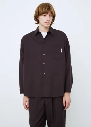 Long Sleeve Wool Overshirt