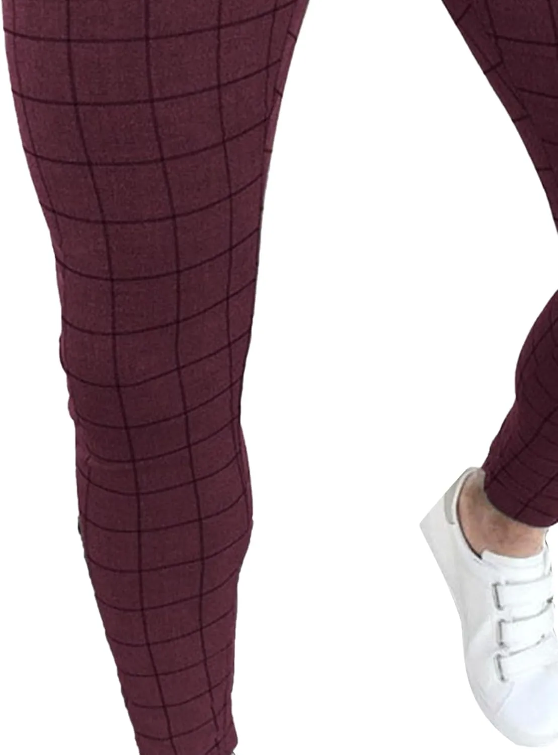 Maiyifu-GJ Men's Stretch Skinny Dress Pants Fashion Slim Fit Business Casual Pants Lightweight Tapered Chino Trousers