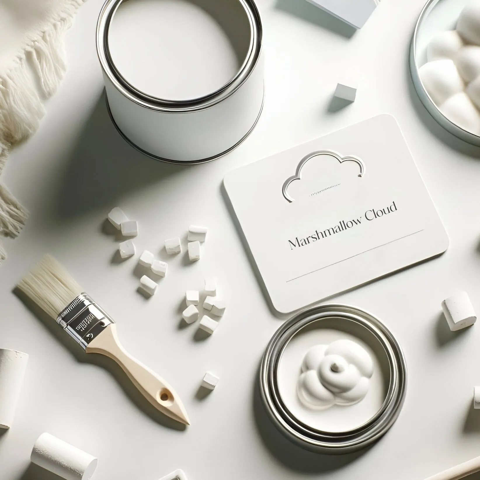 Marshmallow Cloud White Matt Wood & Trim Paint - 750ml