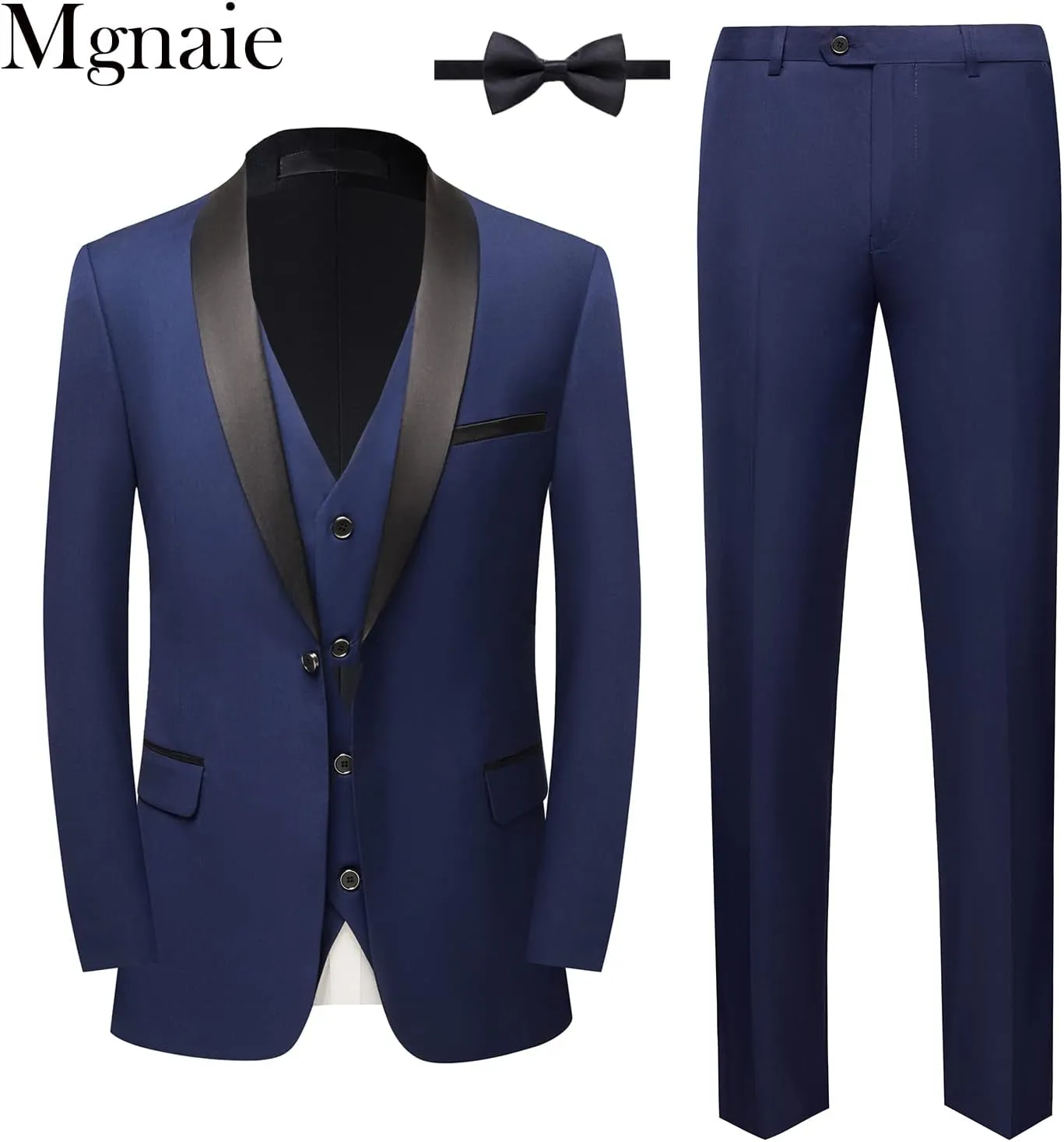 Men Suit for Wedding Party 2 Piece Slim Fit Shawl Lapel 1 Button Tuxedo Winter Fabric Dinner Suit Sets with Tie