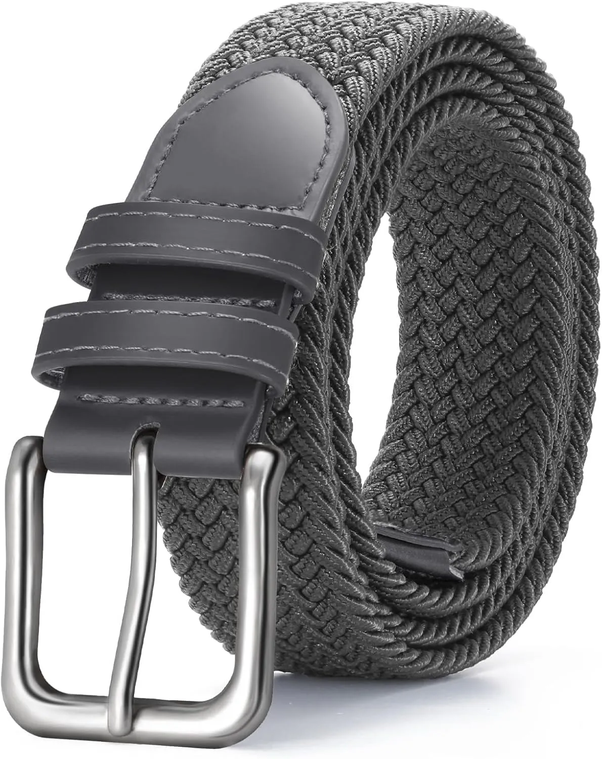 Men's Belt Braided Stretch Belt for Men Golf Pants Casual Shorts Jeans