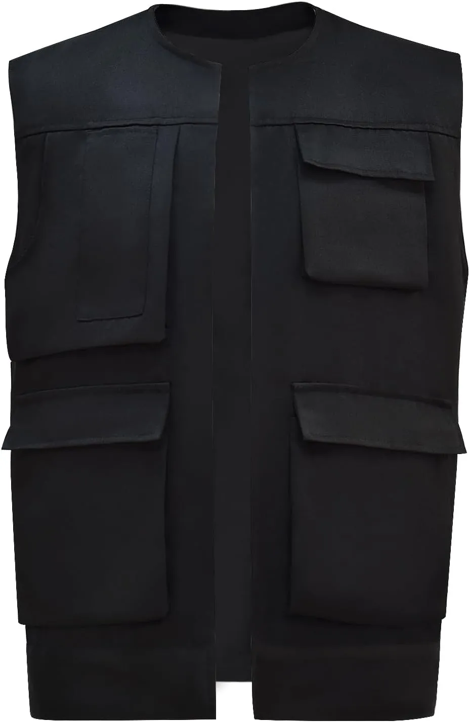 Men's Han Solo Cosplay Costume Han Solo Cosplay Black Vest Shirt Pants Adult Full Set Outfits for Halloween