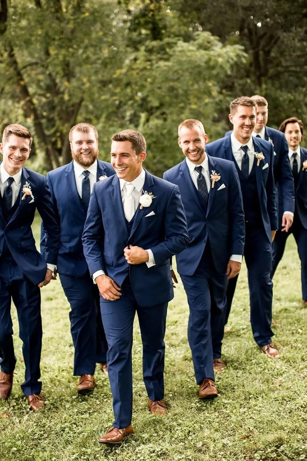 Men's Slim Fit Suits 3 Piece Wedding Business Prom Party Suit One Button Blazer Vest and Pants Tuxedo Set