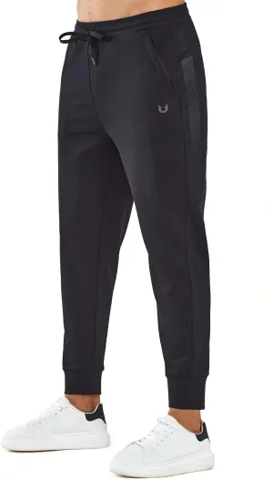 NORTHYARD Men's Cotton Athletic Jogger Sweatpants with Zipper Pockets Running Workout Gym Tapered Pants Comfy Lounge Pants