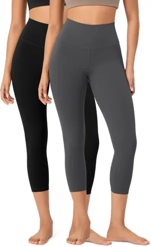 ODODOS 2-Pack Buttery Soft Lounge Yoga Leggings for Women 23" / 25" /28" High Waist Yoga Pants