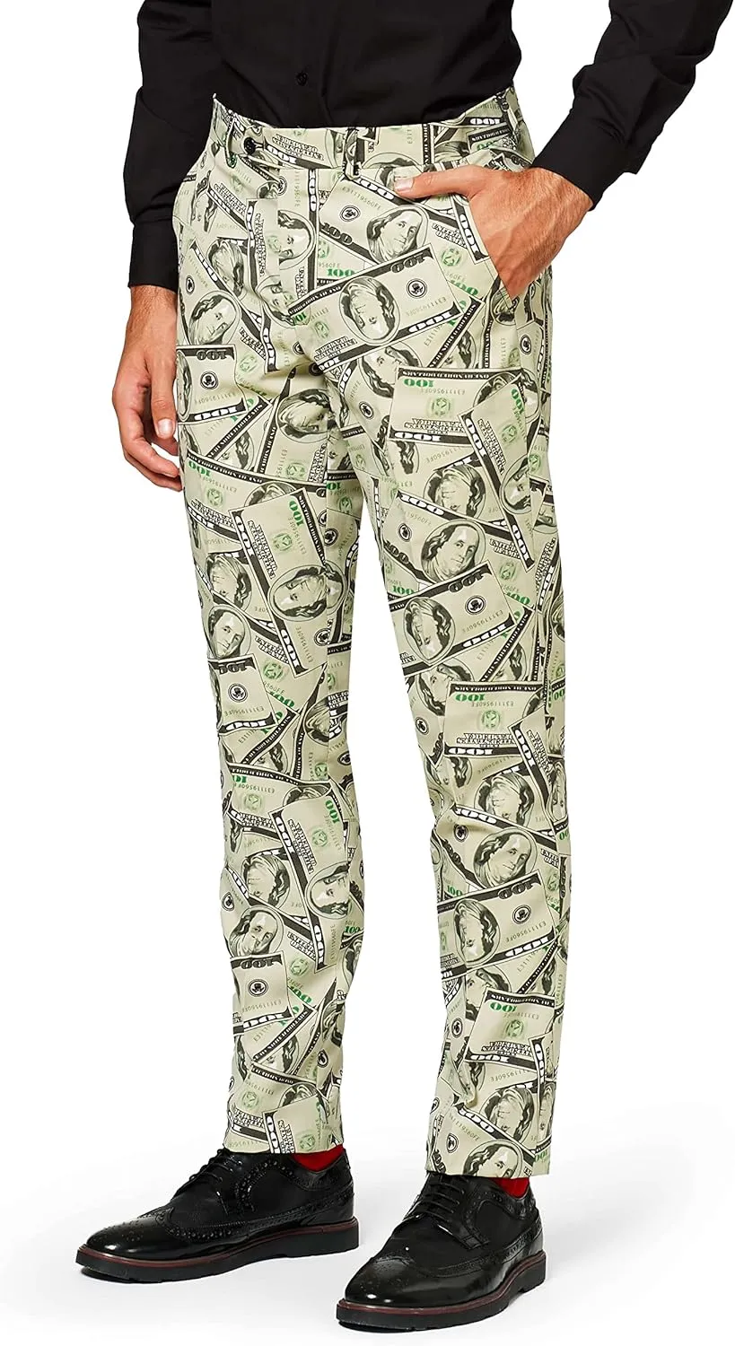 OppoSuits Men's Party Funny Crazy Prom Suit Costume - Jacket, Pants and Tie