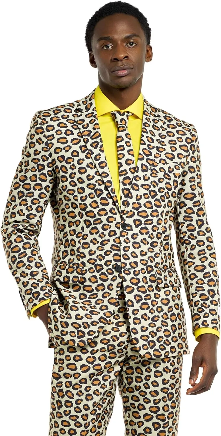 OppoSuits Men's Party Funny Crazy Prom Suit Costume - Jacket, Pants and Tie