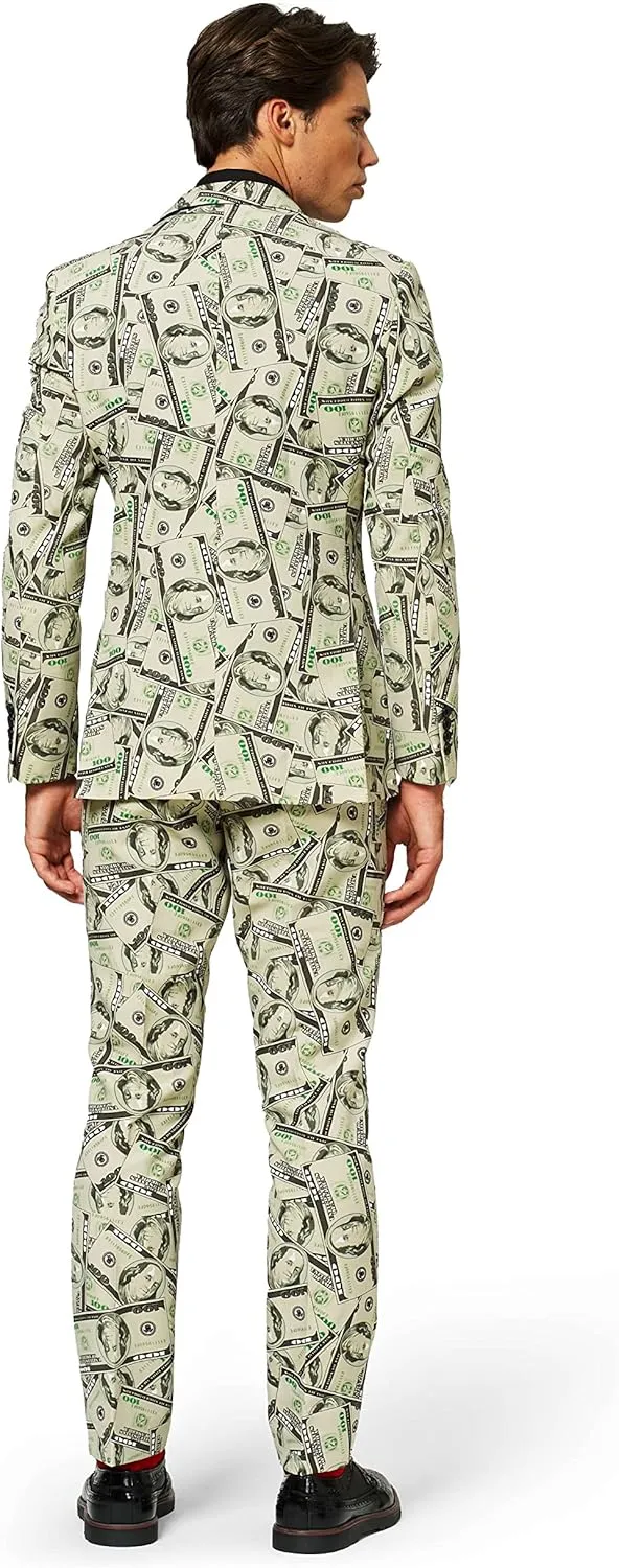 OppoSuits Men's Party Funny Crazy Prom Suit Costume - Jacket, Pants and Tie