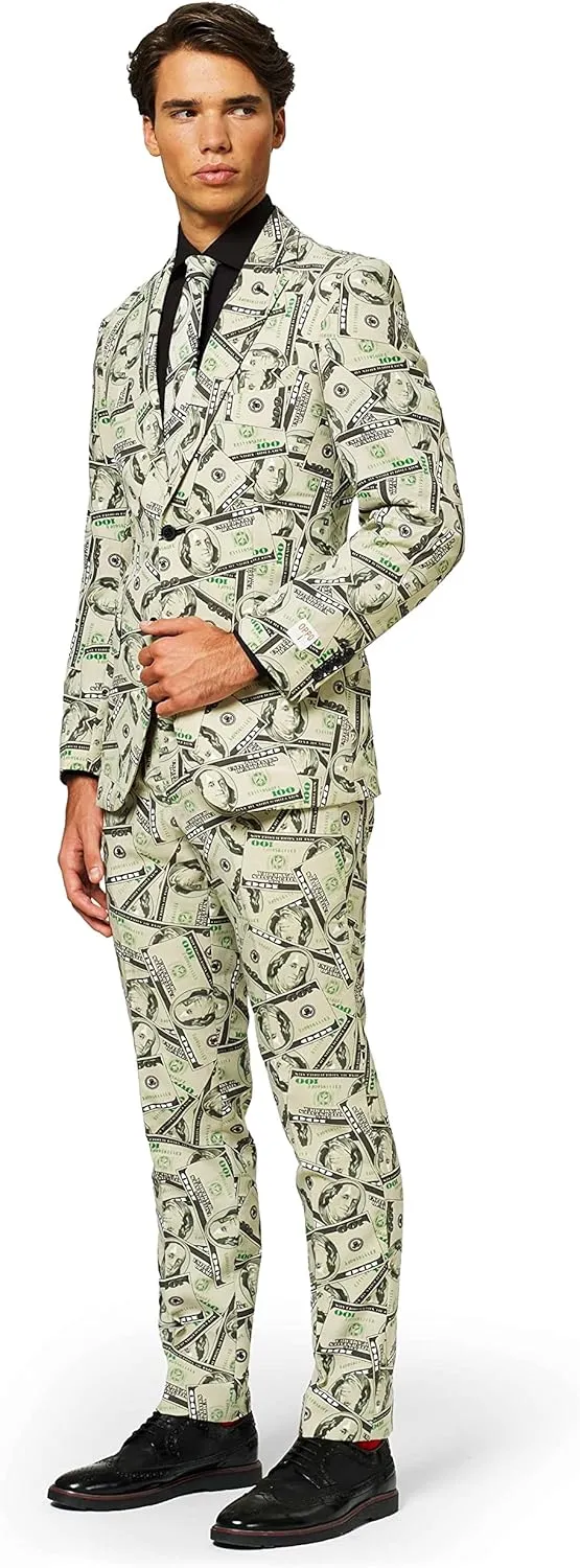 OppoSuits Men's Party Funny Crazy Prom Suit Costume - Jacket, Pants and Tie