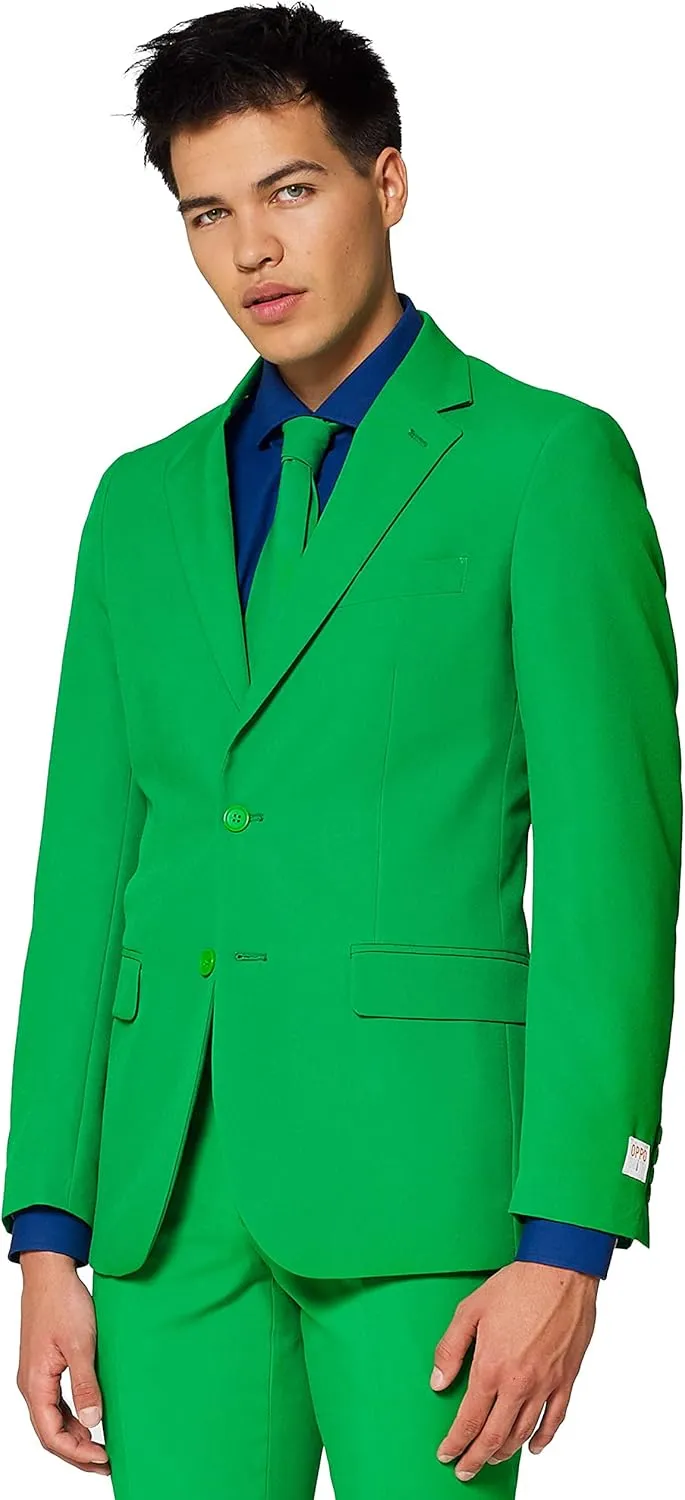 OppoSuits Solid Color Party Suits - Colorful Outfits for Prom, Weddings, Bachelor Parties - Comes With Blazer, Pants & Tie